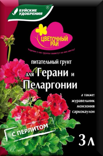 Грунт Волш Гр Герань, Пеларгония 3л