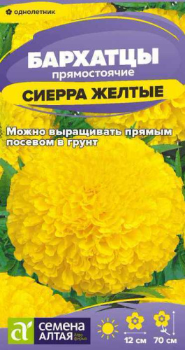 Бархатцы Сиерра Желтые