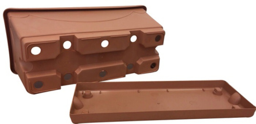 Ящик балконный д/рассады с поддоном 25*11*10см 1,8л светлая глина