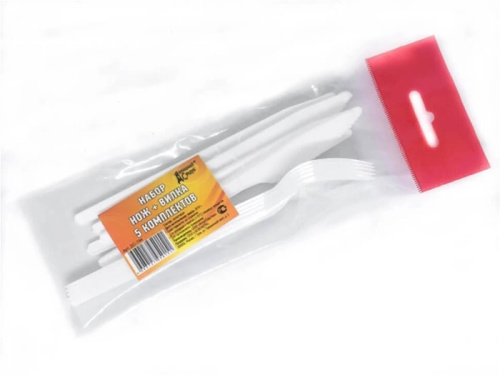 Набор нож+вилка 5 комплектов "Домашний Сундук"