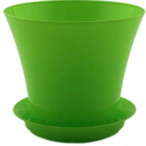 Кашпо Сити 0.6л лайм d11.5 h10
