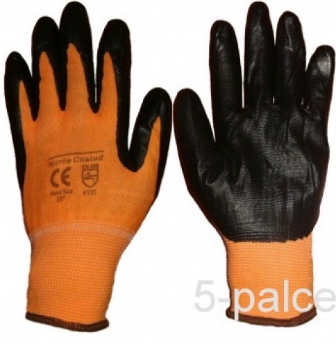 Перчатки нейлоновые с нитриловым покрытием ЛЮКС 1 пара