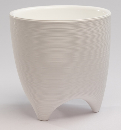 Кашпо Де Коста 2.25л белый, d16 h16 ДК16-10/10