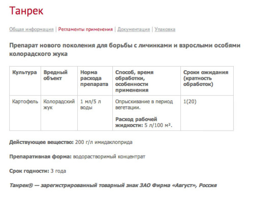 танрек опис