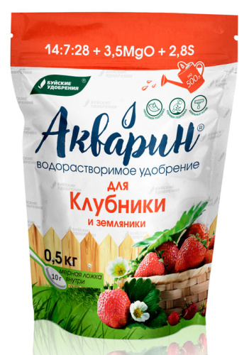 Акварин д/клубники и земляники 0.5кг дой-пак