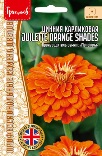 Цинния Juilette Orange Shades карл.
