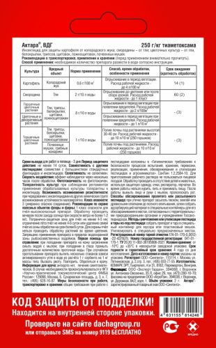 Актара 2г описание