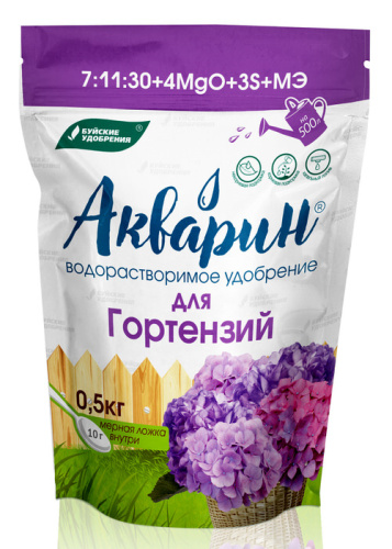 Акварин д/гортензий 0.5кг дой-пак