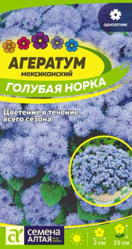 Агератум Голубая Норка ок