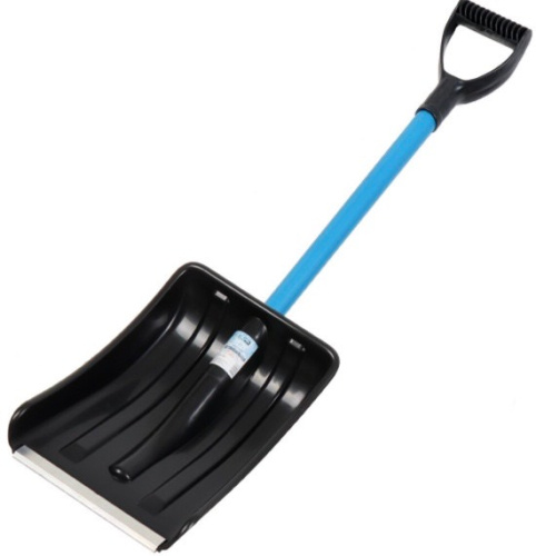 Лопата автомобильная черная пластик. черенок +ручка d32